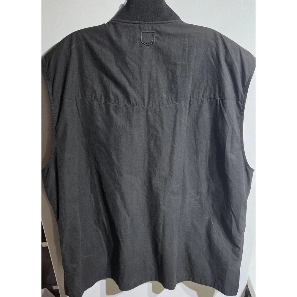 Scottevest Vest Mens Extra Large Black Pockets Travel Hiking Traveling Gilet